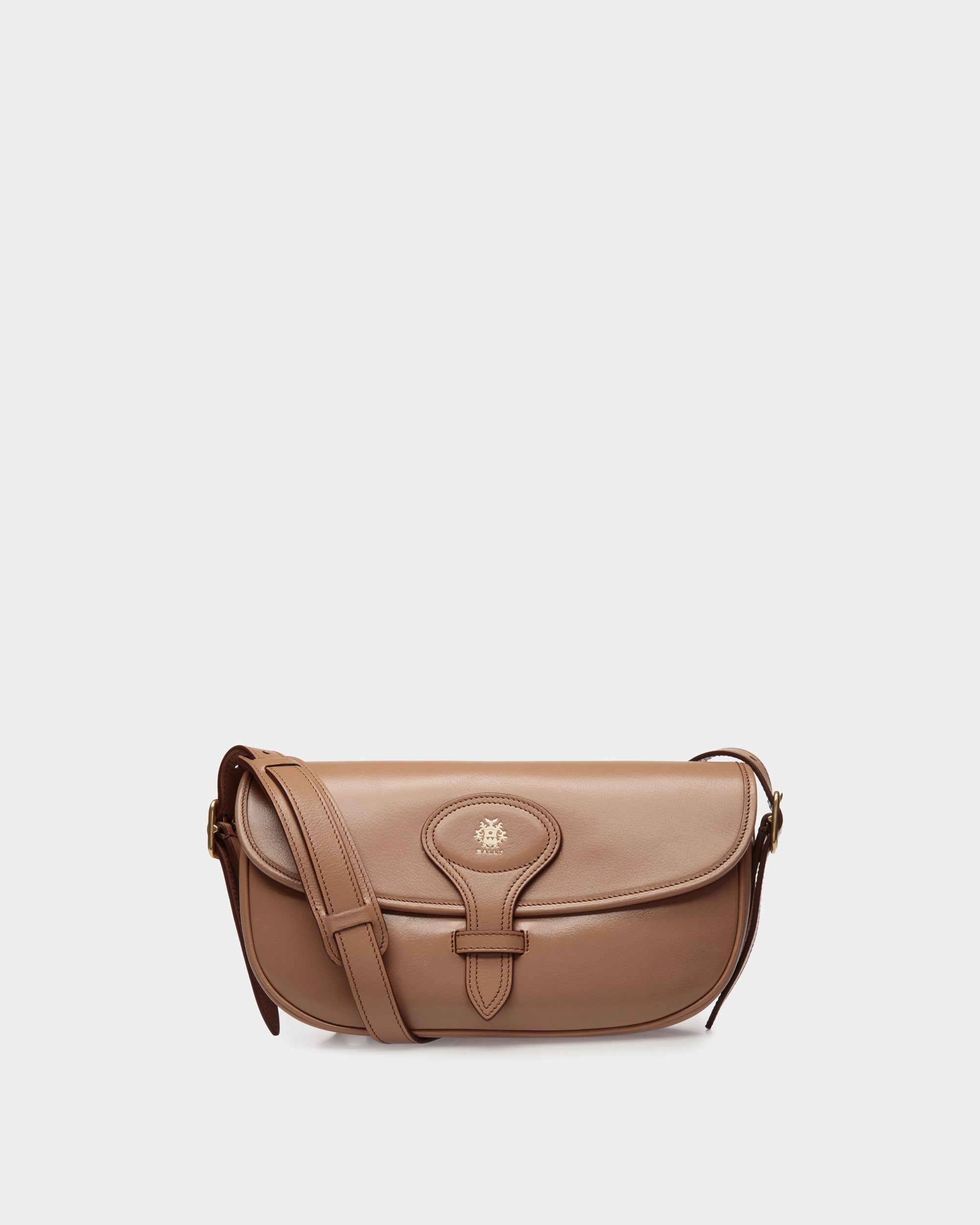 Beckett | Women's Crossbody Bag in Praline Beige Leather