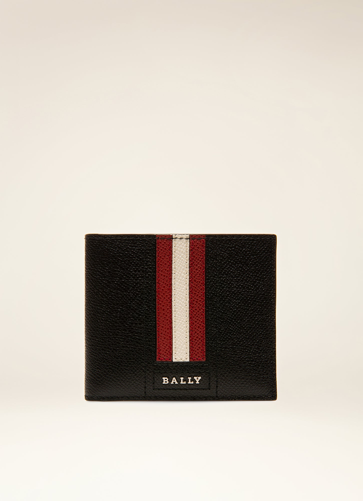 TONETT | Mens Bi-Fold Wallet | Black Leather | Bally Indonesia