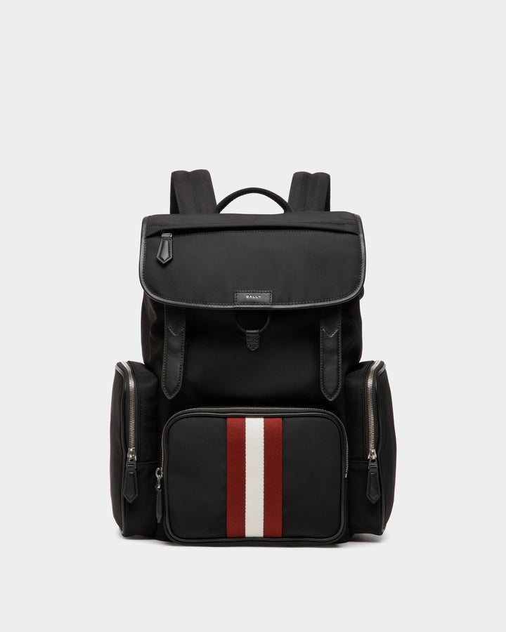 Code | Men's Backpack in Black Nylon | Bally – Bally Indonesia.