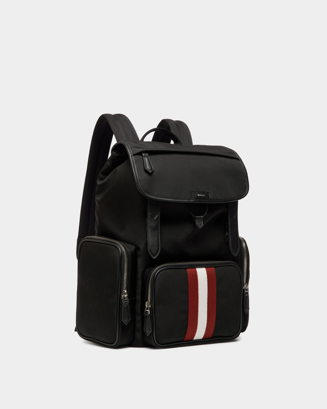 Code | Men's Backpack in Black Nylon | Bally – Bally Indonesia.