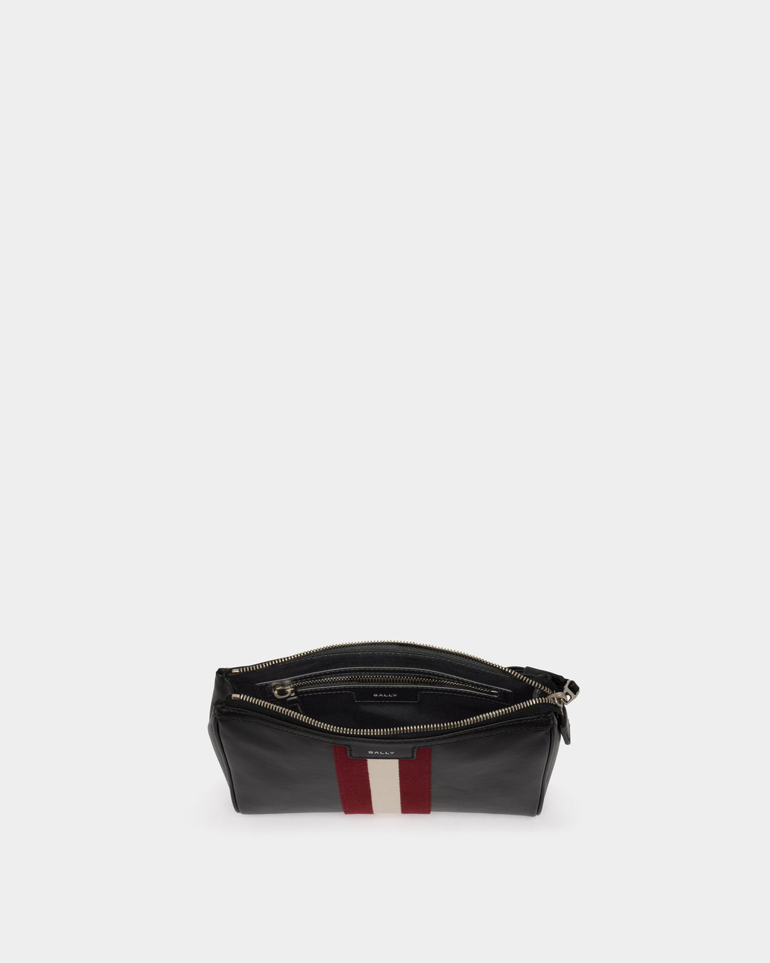 Code | Men's Clutch in Black Leather | Bally – Bally Indonesia.