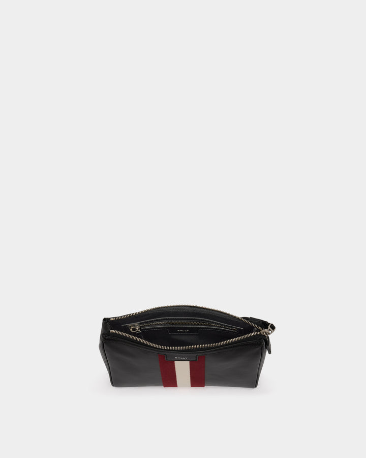 Code | Men's Clutch in Black Leather | Bally – Bally Indonesia.