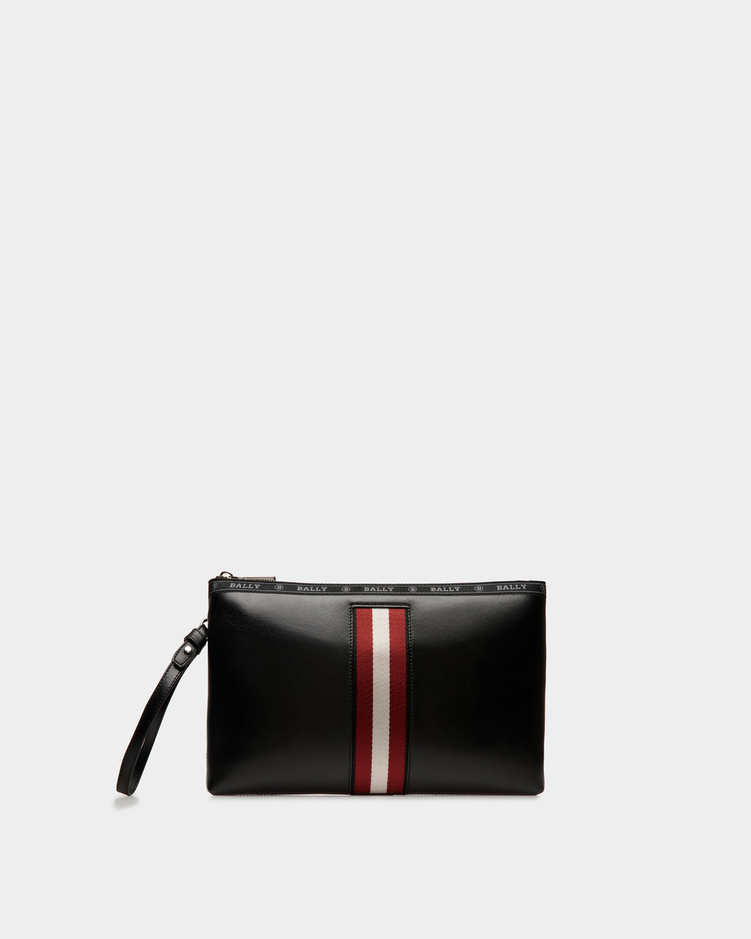 Hartland Leather Clutch Bag In Black