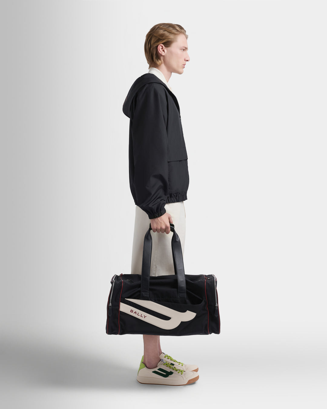 Competition | Men's Duffle Bag in Black Nylon | Bally – Bally