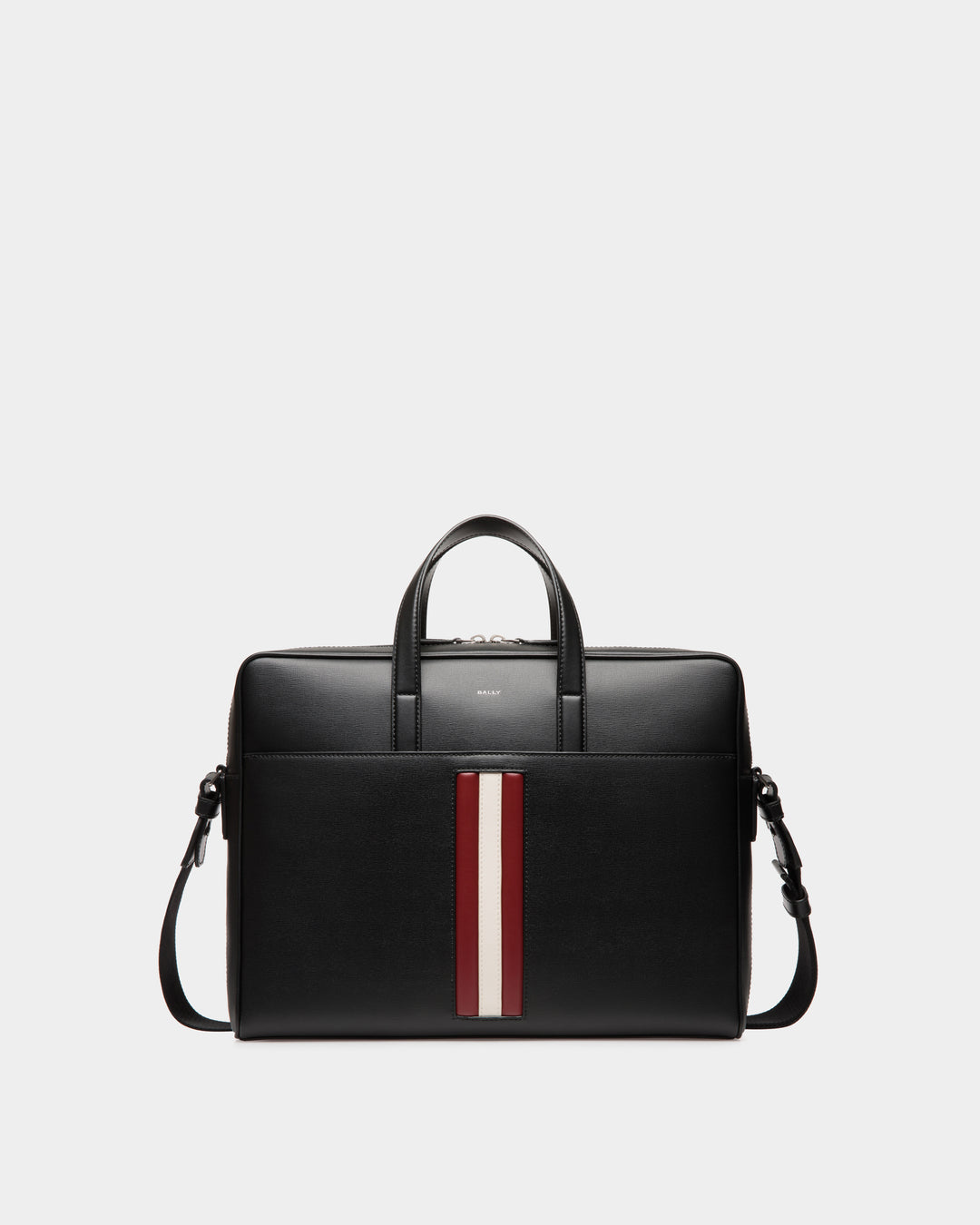 Mythos Briefcase In Black Recycled Leather - Main Image