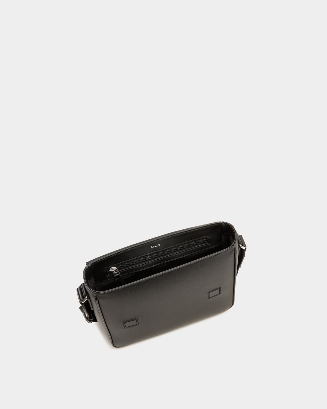 Mythos | Men's Crossbody Bag in Black Recycled Leather