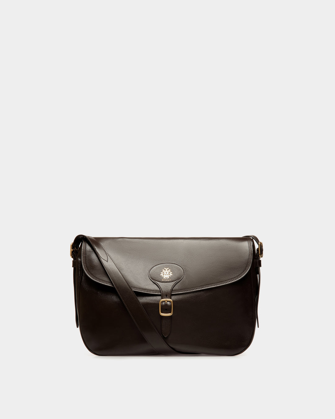 Beckett | Men's Crossbody Bag in Ebano Leather | Bally
