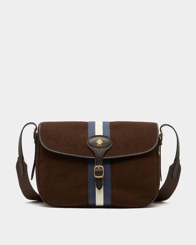 Beckett Crossbody Bag in Brown Cotton Canvas-6311816-(1)-Bally Indonesia.