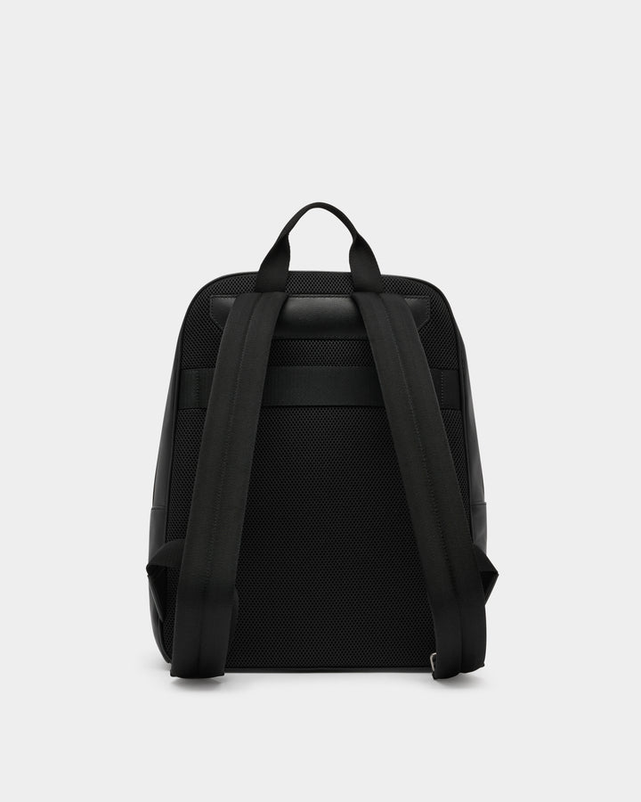 Code | Men's Backpack in Black Leather | Bally – Bally Indonesia.