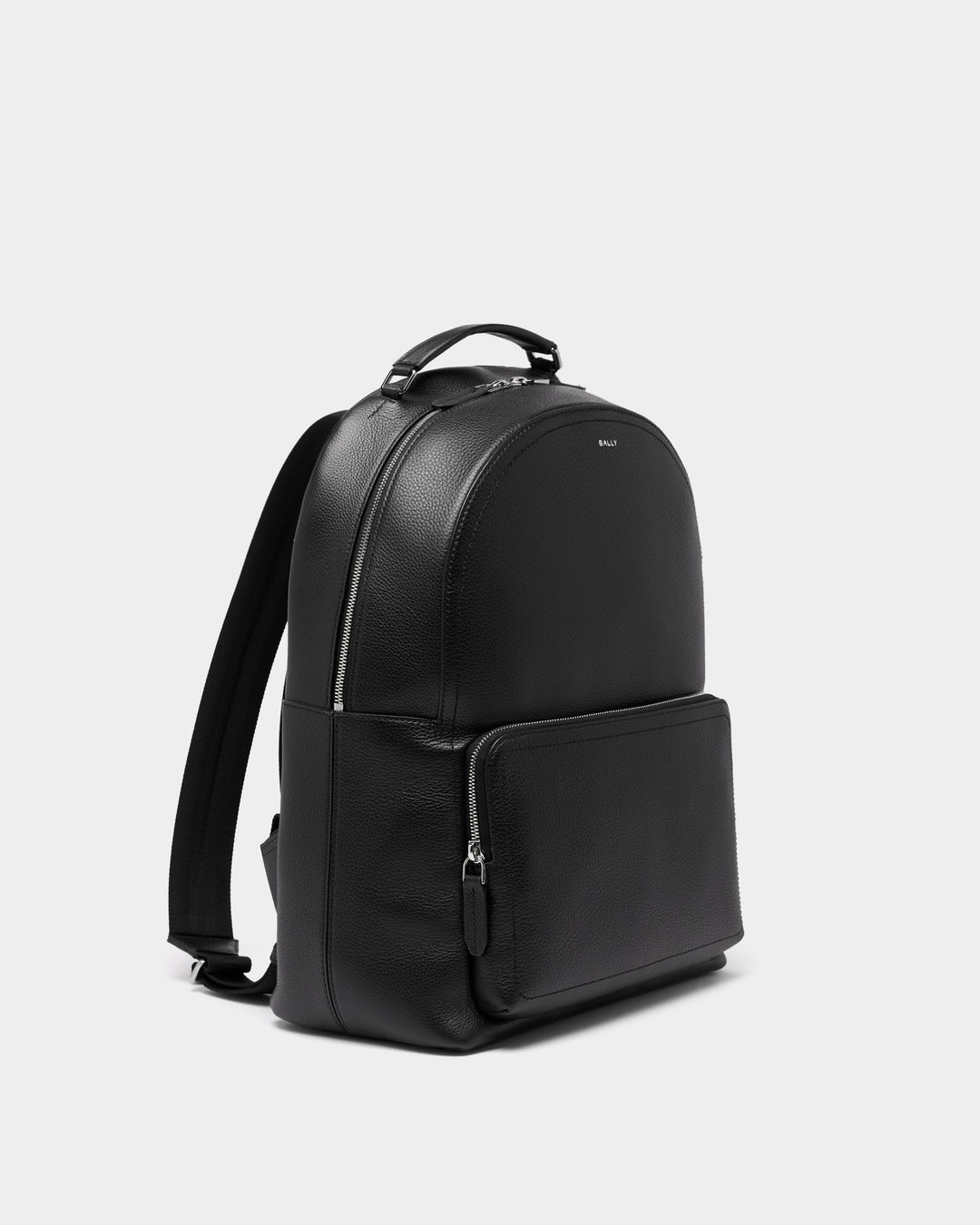 Capitol | Men's Backpack in Black Grained Leather