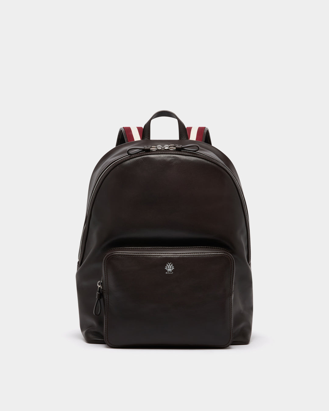 Ray | Men's Backpack in Chocolate Leather | Bally – Bally Indonesia.