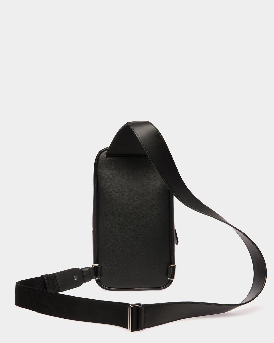 Mythos | Men's Sling Bag In Black Recycled Leather | Bally – Bally