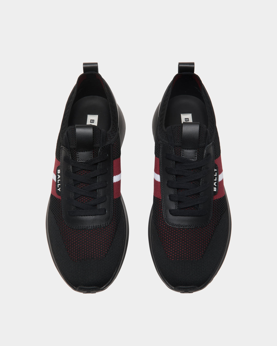 靴 BALLY Bally Frenz Men's 6230484 Ink Perforated Leather Sneakers