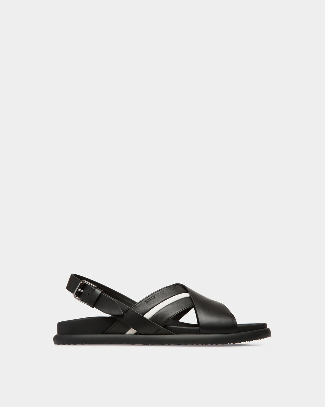 Newport Sandal in Black Leather