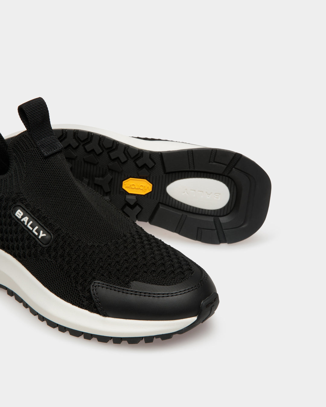 Outline | Women's Sneaker in Black Knit | Bally – Bally