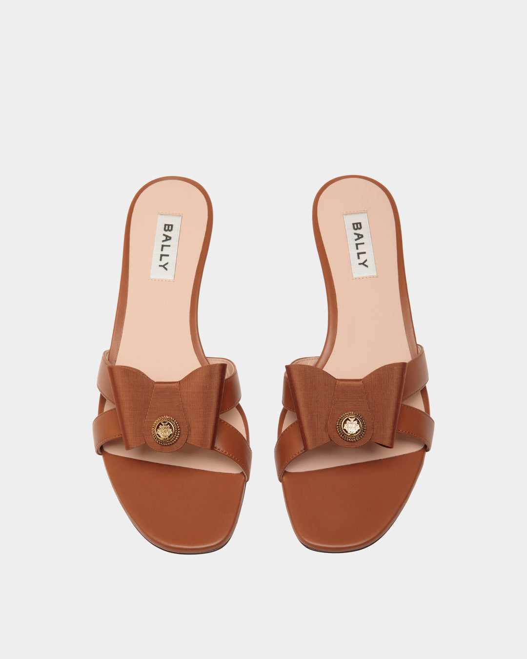 B-Bow | Women's Sandal in Brown Leather | Bally – Bally