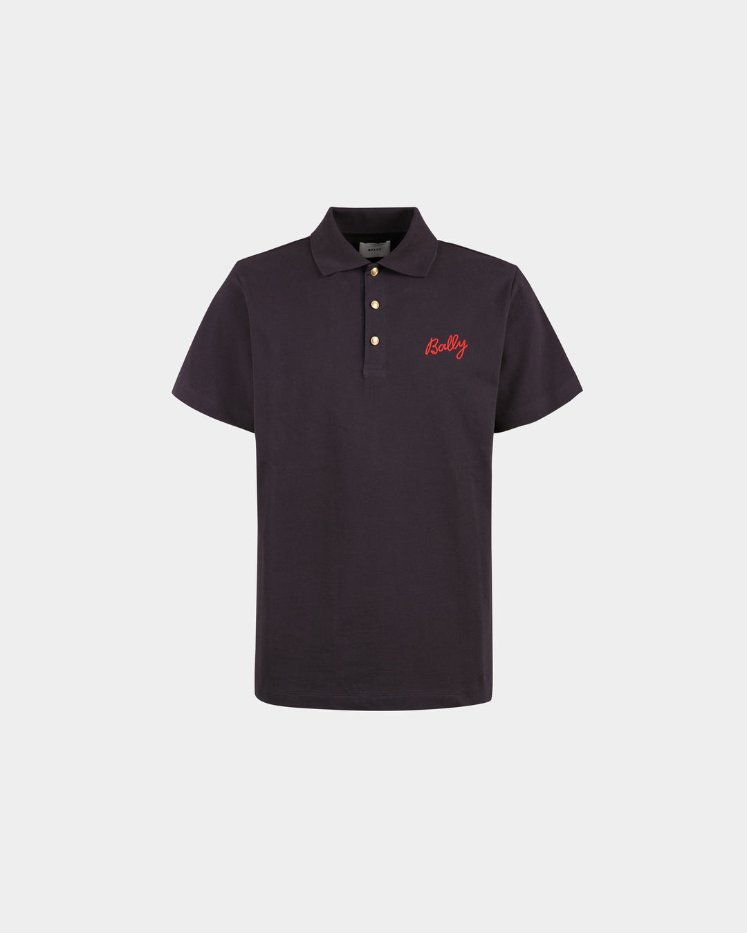 Men s Polo Shirt in Navy Blue Cotton Bally Bally Indonesia