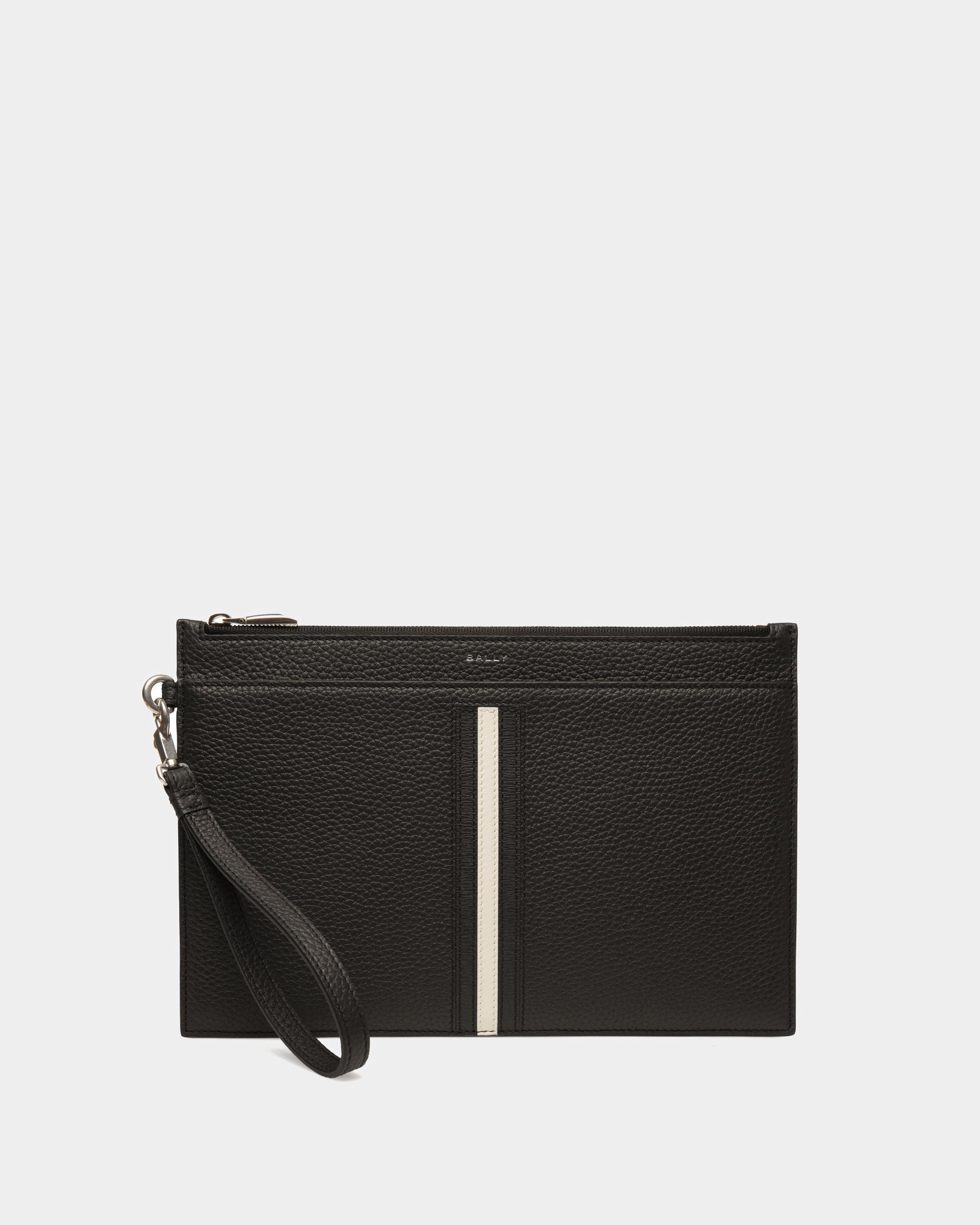 Ribbon Necessaire | Men's Wallet | Black Leather | Bally – Bally Indonesia.