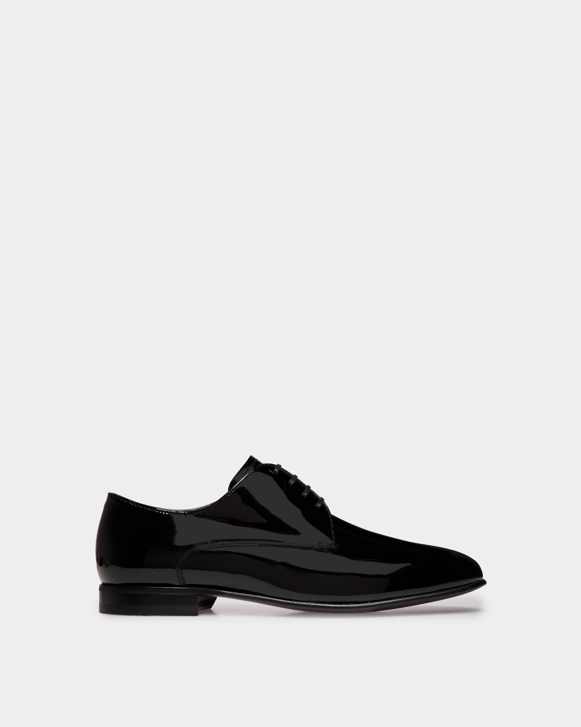 Suisse | Men's Derby in Black Patent Leather | Bally – Bally Indonesia.