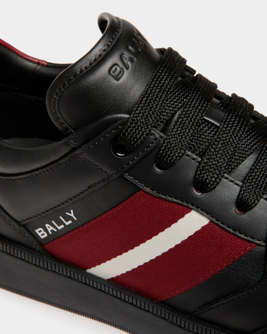 Raise | Men's Sneaker in Black Leather | Bally – Bally Indonesia.
